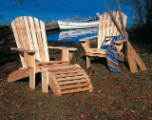 Rustic Northern Cedar Fanback Oversized Adirondack Chair