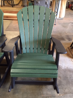 Amish Poly Lumber Adirondack Rocking Chair