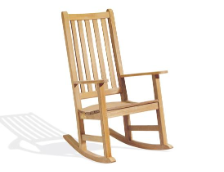 Teak Wood Franklin Rocking Chair