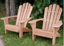 Clarks Katelyn Fanback Adirondack Chair (Mahogany)