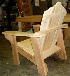 Clarks Bluegrass Gentleman Adirondack Chair (Red Western Cedar)