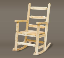  Cedar Ladder Back Outdoor Rocking Chair                        
