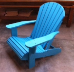 Amish Poly Lumber Stationary Fanback Adirondack Chair